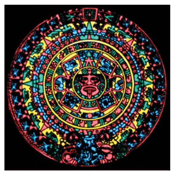 Samtbild, Color Velvet, Mandala 32x32cm, Energie