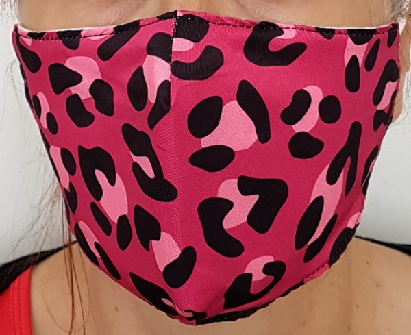 Mund- und Nasenschutz, Stoff, Leopard