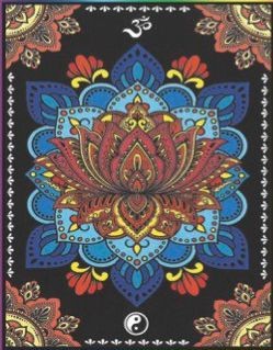 Samtbild, Color Velvet, Groß, ca. 47x35cm, Mandala groß