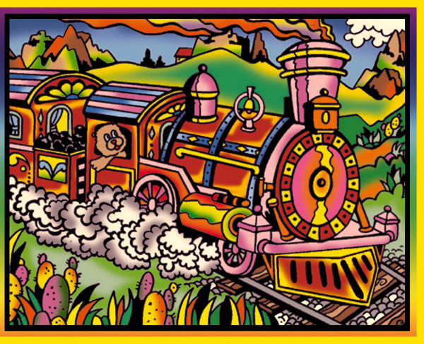 Samtbild, Color Velvet, Mittel, ca. 37x28cm, Zug