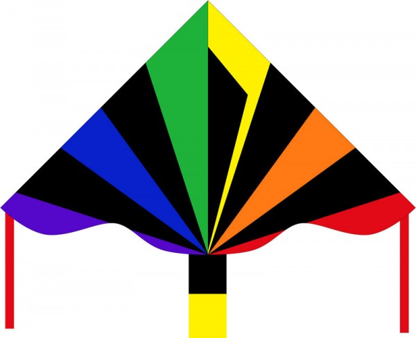 Delta Drachen Black Rainbow 120