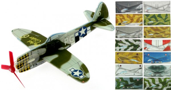 Gleitflugmodell aus Depron, WW2, 10er Set